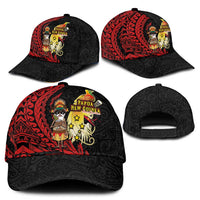 Papua New Guinea Christmas Classic Cap Funny Melanesian Santa with Bird-of-paradise Tribal Style - Polynesian Pride