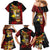 Papua New Guinea Christmas Family Matching Mermaid Dress and Hawaiian Shirt Funny Melanesian Santa with Bird-of-paradise Tribal Style - Polynesian Pride