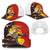 Australia and Papua New Guinea Together Baseball Net Cap Bird-of-paradise and Kangaroo with Oro Tapa and Aboriginal Art Motifs - Polynesian Pride