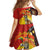 Australia and Papua New Guinea Together Family Matching Puletasi and Hawaiian Shirt Bird-of-paradise and Kangaroo with Oro Tapa and Aboriginal Art Motifs - Polynesian Pride