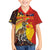 Australia and Papua New Guinea Together Hawaiian Shirt Bird-of-paradise and Kangaroo with Oro Tapa and Aboriginal Art Motifs - Polynesian Pride
