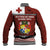 Tongan Culture Baseball Jacket Ngatu Art Tattoo and Emblem of Tonga