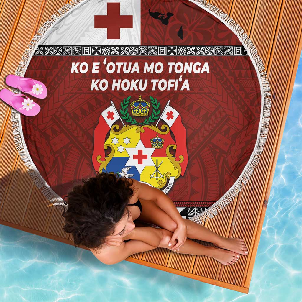 Tongan Culture Beach Blanket Ngatu Art Tattoo and Emblem of Tonga LT03 - Polynesian Pride