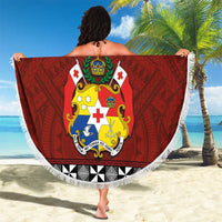 Tongan Culture Beach Blanket Ngatu Art Tattoo and Emblem of Tonga LT03 - Polynesian Pride