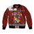 Tongan Culture Bomber Jacket Ngatu Art Tattoo and Emblem of Tonga