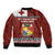 Tongan Culture Bomber Jacket Ngatu Art Tattoo and Emblem of Tonga