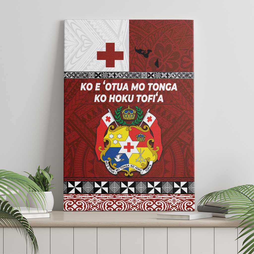 Tongan Culture Canvas Wall Art Ngatu Art Tattoo and Emblem of Tonga LT03 - Polynesian Pride