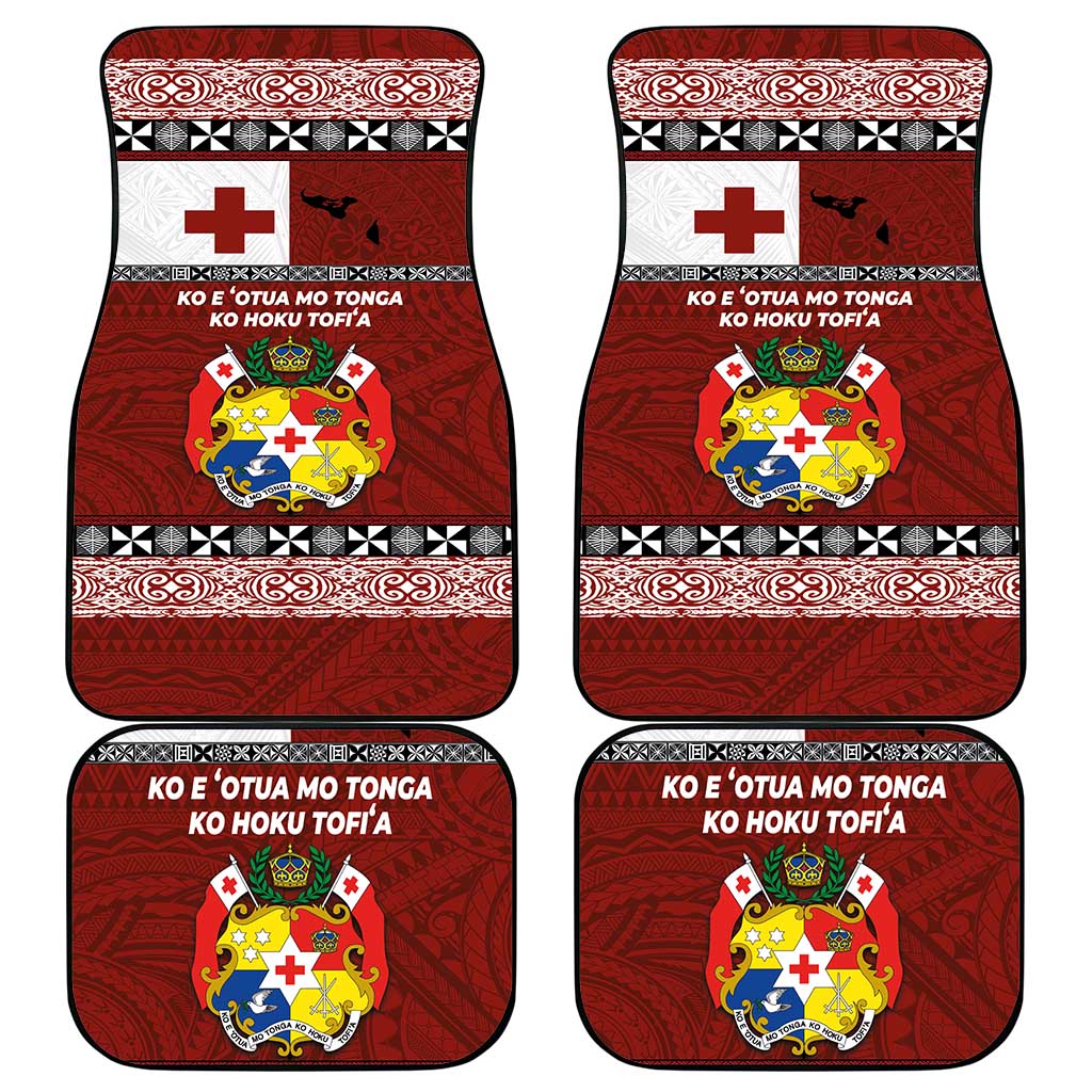 Tongan Culture Car Mats Ngatu Art Tattoo and Emblem of Tonga LT03 - Polynesian Pride