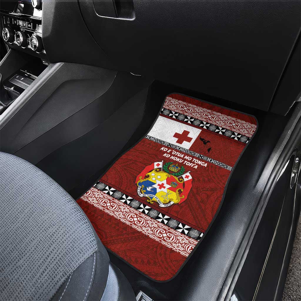 Tongan Culture Car Mats Ngatu Art Tattoo and Emblem of Tonga LT03 - Polynesian Pride