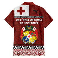 Tongan Culture Family Matching Tank Maxi Dress and Hawaiian Shirt Ngatu Art Tattoo and Emblem of Tonga