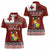 Tongan Culture Women Polo Shirt Ngatu Art Tattoo and Emblem of Tonga