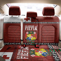 Tongan Christmas Back Car Seat Cover Kilisimasi Fiefia with Ngatu Art Tattoo