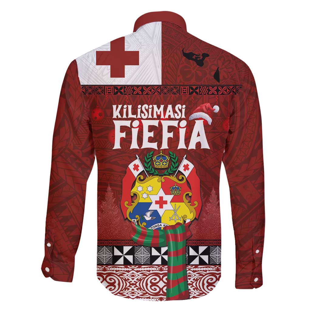 Tongan Christmas Family Matching Off Shoulder Maxi Dress and Hawaiian Shirt Kilisimasi Fiefia with Ngatu Art Tattoo