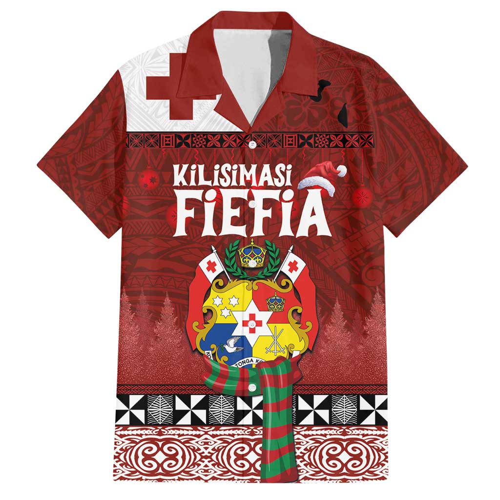 Tongan Christmas Family Matching Tank Maxi Dress and Hawaiian Shirt Kilisimasi Fiefia with Ngatu Art Tattoo