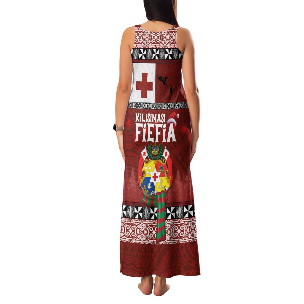 Tongan Christmas Family Matching Tank Maxi Dress and Hawaiian Shirt Kilisimasi Fiefia with Ngatu Art Tattoo