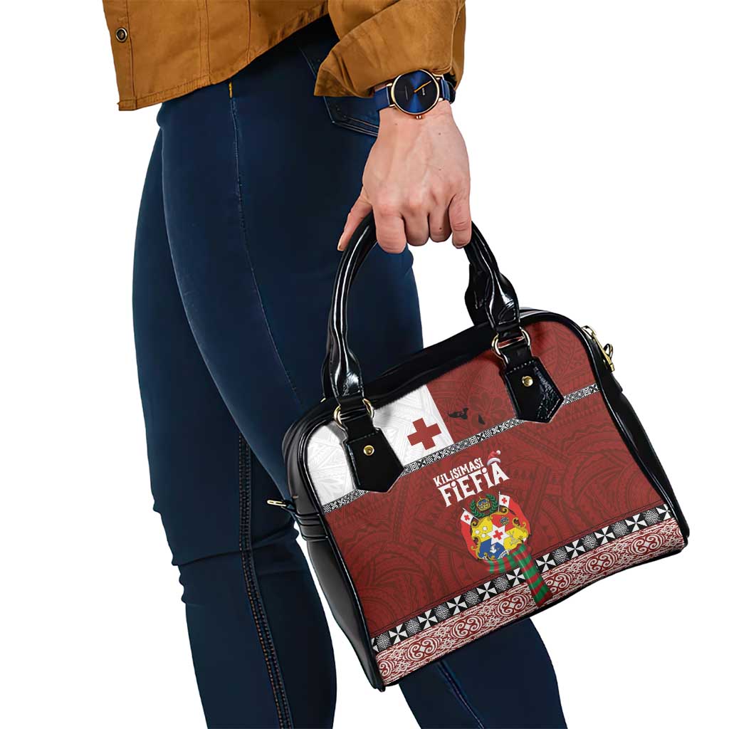 Tongan Christmas Shoulder Handbag Kilisimasi Fiefia with Ngatu Art Tattoo
