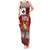 Tongan Christmas Tank Maxi Dress Kilisimasi Fiefia with Ngatu Art Tattoo