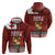 Tongan Christmas Zip Hoodie Kilisimasi Fiefia with Ngatu Art Tattoo