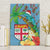 Fijians Iguana Tagimoucia Christmas Canvas Wall Art Christmas Palm Tree and Hibiscus