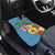 Fijians Iguana Tagimoucia Christmas Car Mats Christmas Palm Tree and Hibiscus