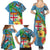 Fijians Iguana Tagimoucia Christmas Family Matching Summer Maxi Dress and Hawaiian Shirt Christmas Palm Tree and Hibiscus