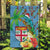 Fijians Iguana Tagimoucia Christmas Garden Flag Christmas Palm Tree and Hibiscus