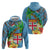 Fijians Iguana Tagimoucia Christmas Hoodie Christmas Palm Tree and Hibiscus