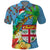 Fijians Iguana Tagimoucia Christmas Polo Shirt Christmas Palm Tree and Hibiscus