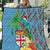 Fijians Iguana Tagimoucia Christmas Quilt Christmas Palm Tree and Hibiscus