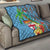 Fijians Iguana Tagimoucia Christmas Quilt Christmas Palm Tree and Hibiscus