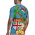 Fijians Iguana Tagimoucia Christmas Rugby Jersey Christmas Palm Tree and Hibiscus