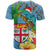 Fijians Iguana Tagimoucia Christmas T Shirt Christmas Palm Tree and Hibiscus