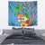 Fijians Iguana Tagimoucia Christmas Tapestry Christmas Palm Tree and Hibiscus