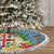 Fijians Iguana Tagimoucia Christmas Tree Skirt Christmas Palm Tree and Hibiscus