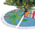 Fijians Iguana Tagimoucia Christmas Tree Skirt Christmas Palm Tree and Hibiscus