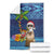 The Funny Santa Wears Sulu Christmas Blanket Fijian Christmas Palm Tree With Masi Art Tattoo