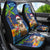 The Funny Santa Wears Sulu Christmas Car Seat Cover Fijian Christmas Palm Tree With Masi Art Tattoo