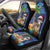 The Funny Santa Wears Sulu Christmas Car Seat Cover Fijian Christmas Palm Tree With Masi Art Tattoo