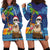 The Funny Santa Wears Sulu Christmas Hoodie Dress Fijian Christmas Palm Tree With Masi Art Tattoo