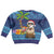 The Funny Santa Wears Sulu Christmas Kid Ugly Christmas Sweater Fijian Christmas Palm Tree With Masi Art Tattoo