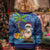 The Funny Santa Wears Sulu Christmas Kid Ugly Christmas Sweater Fijian Christmas Palm Tree With Masi Art Tattoo