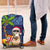 The Funny Santa Wears Sulu Christmas Luggage Cover Fijian Christmas Palm Tree With Masi Art Tattoo