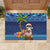 The Funny Santa Wears Sulu Christmas Rubber Doormat Fijian Christmas Palm Tree With Masi Art Tattoo