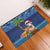 The Funny Santa Wears Sulu Christmas Rubber Doormat Fijian Christmas Palm Tree With Masi Art Tattoo