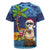 The Funny Santa Wears Sulu Christmas Rugby Jersey Fijian Christmas Palm Tree With Masi Art Tattoo