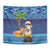 The Funny Santa Wears Sulu Christmas Tapestry Fijian Christmas Palm Tree With Masi Art Tattoo