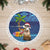 The Funny Santa Wears Sulu Christmas Tree Skirt Fijian Christmas Palm Tree With Masi Art Tattoo