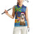 The Funny Santa Wears Sulu Christmas Women Sleeveless Polo Shirt Fijian Christmas Palm Tree With Masi Art Tattoo