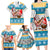 Hawaii Mele Kalikimaka Family Matching Long Sleeve Bodycon Dress and Hawaiian Shirt Funny Santa and Coconut Mix Kakau Pattern LT03 - Polynesian Pride