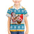 Hawaii Mele Kalikimaka Family Matching Mermaid Dress and Hawaiian Shirt Funny Santa and Coconut Mix Kakau Pattern LT03 Son's Shirt Blue - Polynesian Pride